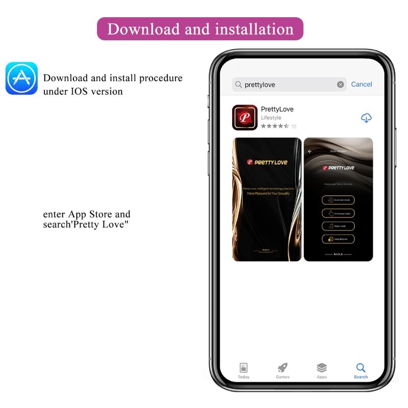 Plug Anale con App Pretty Love Jefferson — Vibrante, Viola