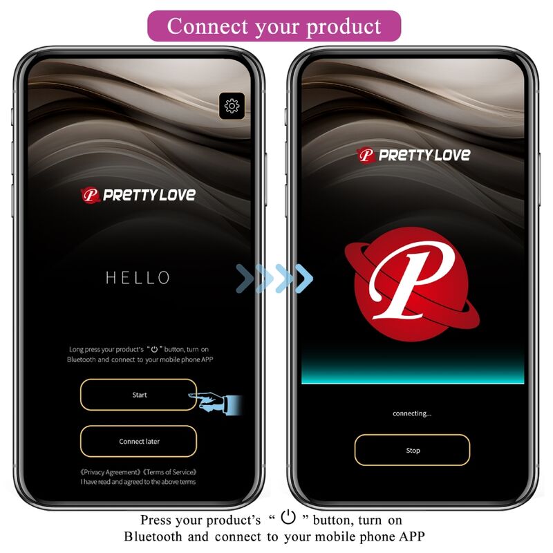 Plug Anale con App Pretty Love Jefferson — Vibrante, Viola