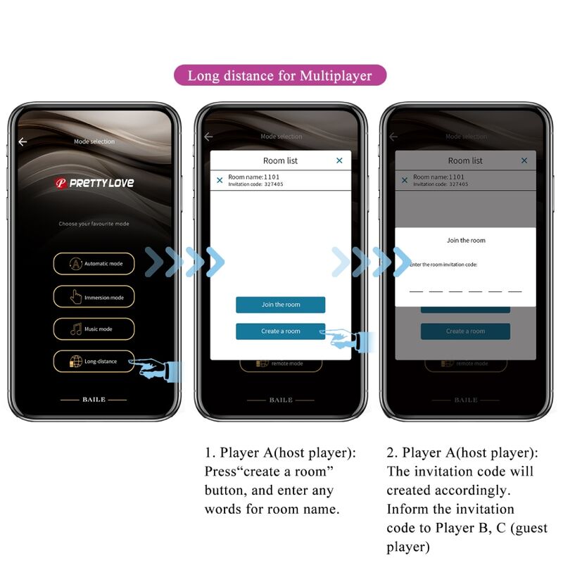 Plug Anale con App Pretty Love Jefferson — Vibrante, Viola