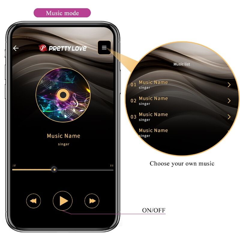 Plug Anale con App Pretty Love Jefferson — Vibrante, Viola