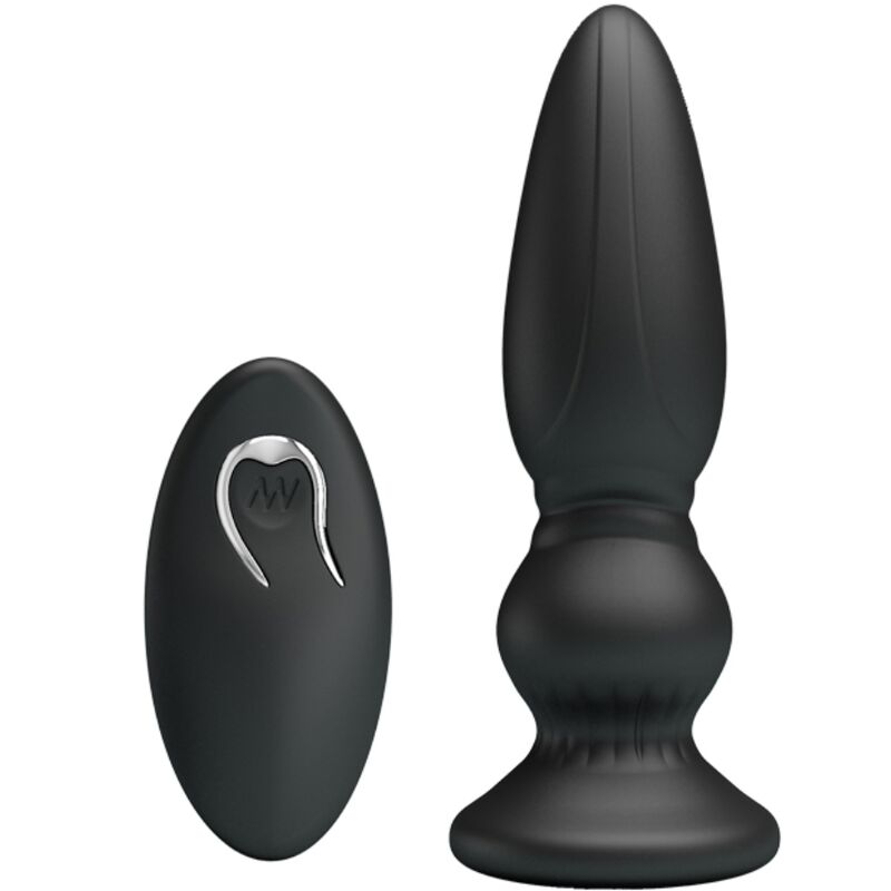 Plug Anale Prostatico Vibrante Mr Play — Telecomando, Nero