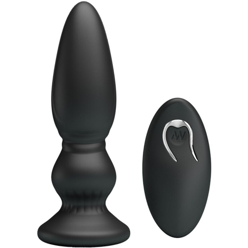 Plug Anale Prostatico Vibrante Mr Play — Telecomando, Nero