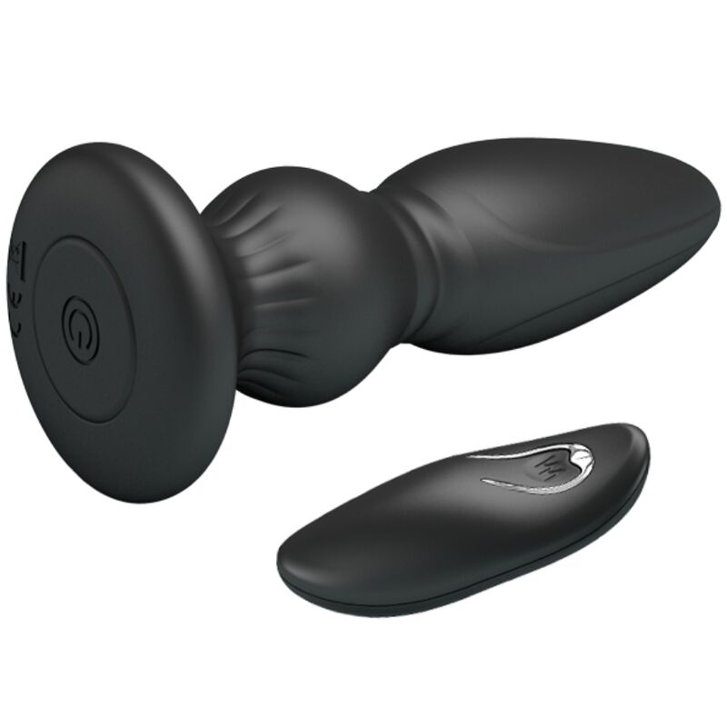 Plug Anale Prostatico Vibrante Mr Play — Telecomando, Nero
