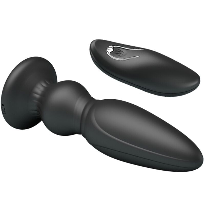 Plug Anale Prostatico Vibrante Mr Play — Telecomando, Nero