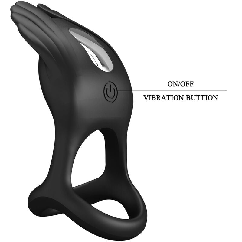 Anello Fallico Vibrante Pretty Love Silas — Silicone, 7 Modalità