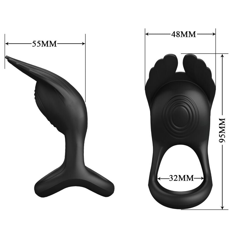 Anello Fallico Vibrante Pretty Love Silas — Silicone, 7 Modalità