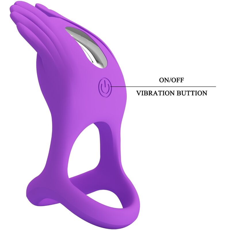 Anello Fallico Vibrante Pretty Love Silas — 7 Modalità, Silicone
