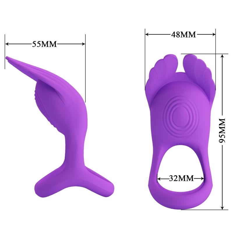 Anello Fallico Vibrante Pretty Love Silas — 7 Modalità, Silicone