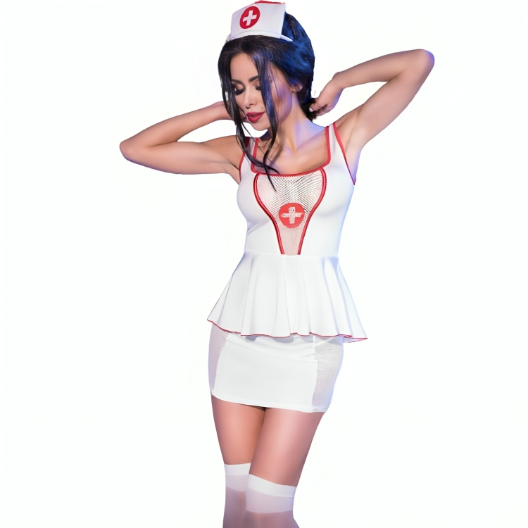 Costume Erotico da Infermiera Chilirose CR 4160 — Top e Gonna S/M