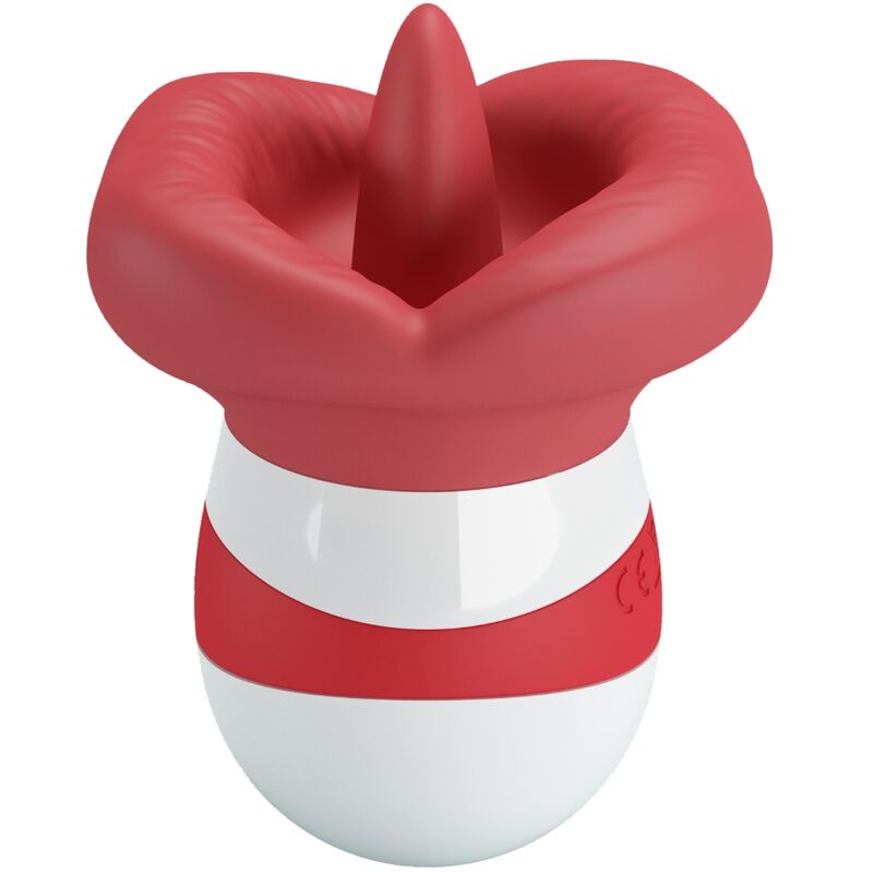 Stimolatore Lingua Realistico Pretty Love Mina — Rosso