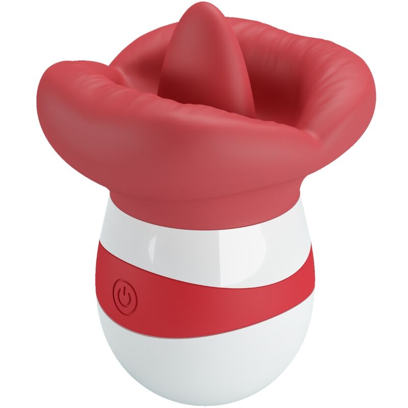 Stimolatore Lingua Realistico Pretty Love Mina — Rosso