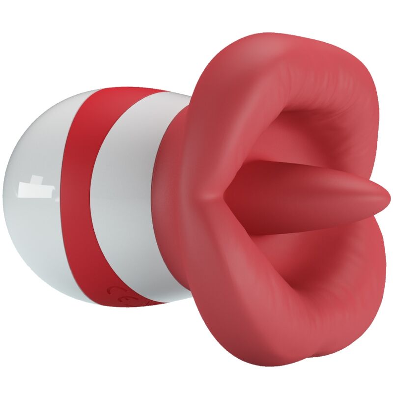 Stimolatore Lingua Realistico Pretty Love Mina — Rosso