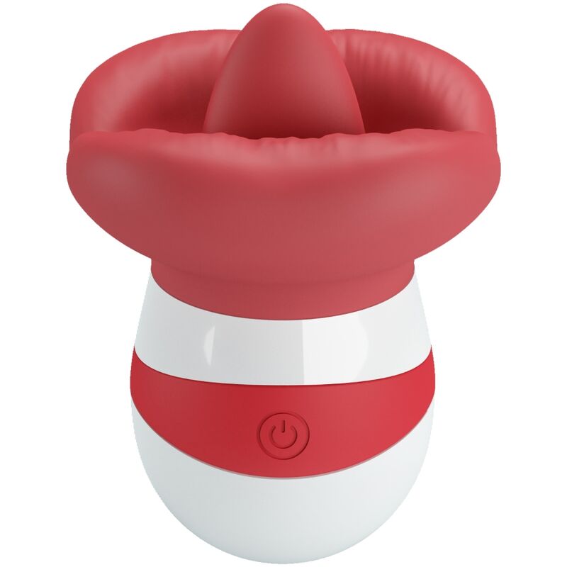 Stimolatore Lingua Realistico Pretty Love Mina — Rosso
