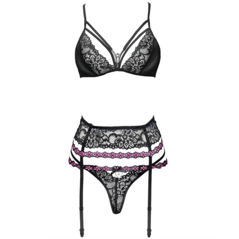 Set Lingerie Pizzo Livco Corsetti Snehana LC 90443 — Nero