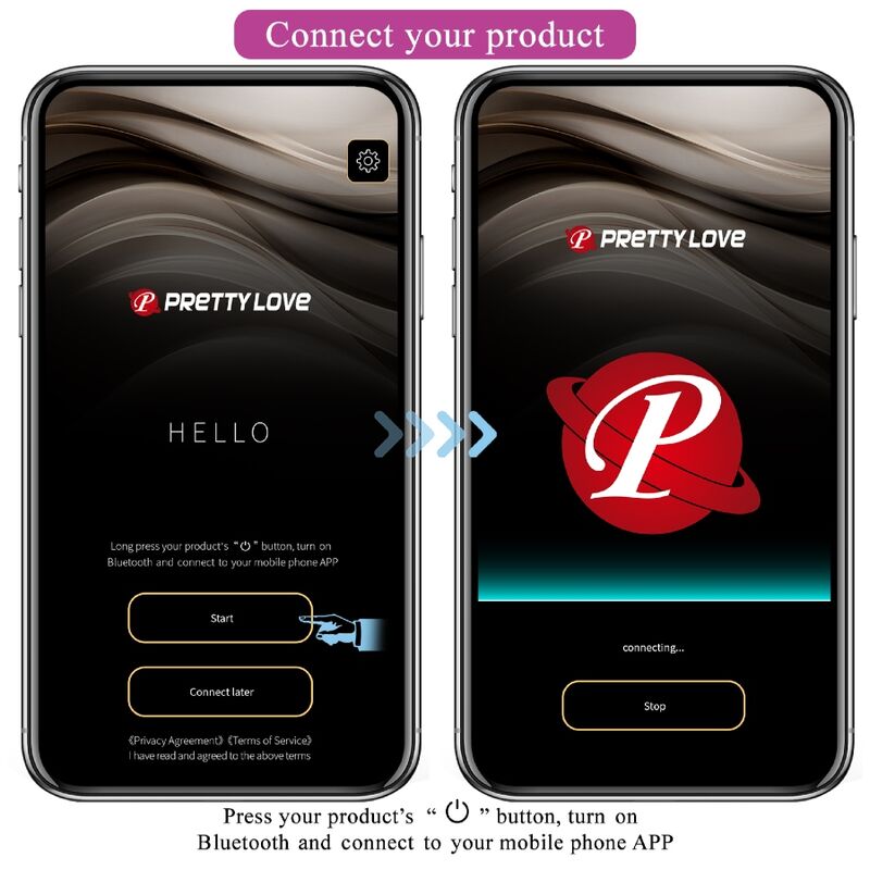 Vibratore Rabbit per Coppie Pretty Love Billy — App, 12 Modalità