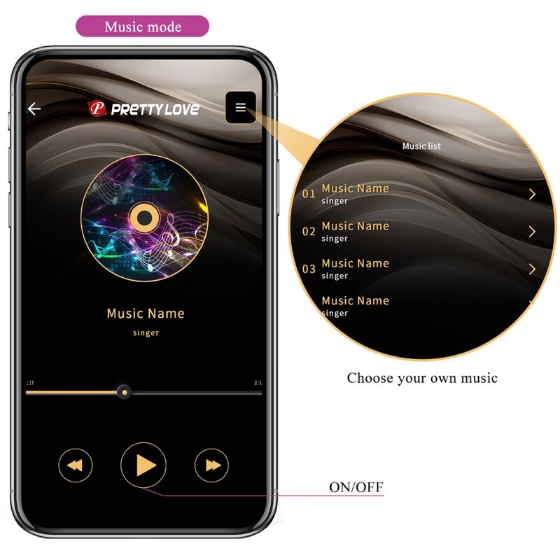 Vibratore Rabbit per Coppie Pretty Love Billy — App, 12 Modalità