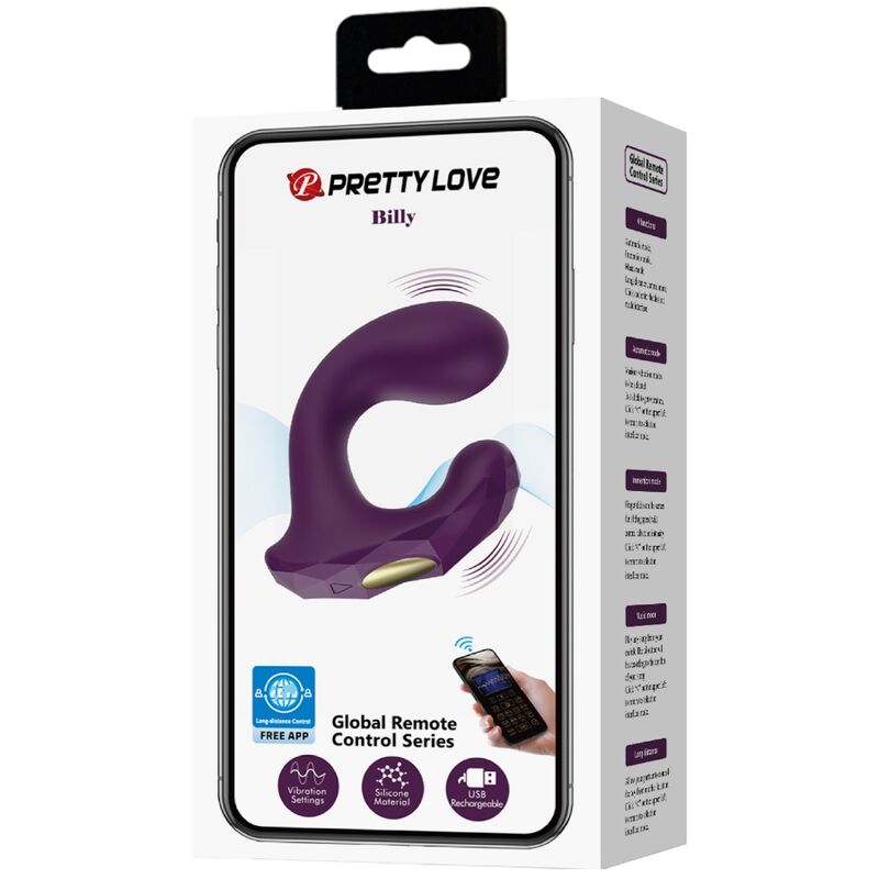 Vibratore Rabbit per Coppie Pretty Love Billy — App, 12 Modalità
