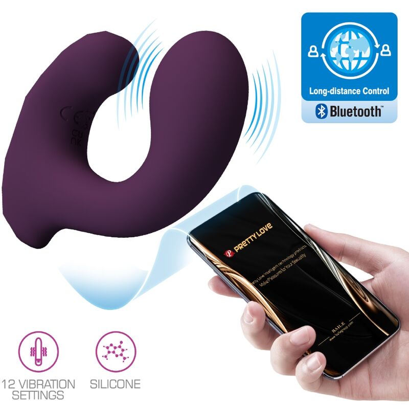Vibratore Rabbit per Coppie Pretty Love Billy — App, 12 Modalità