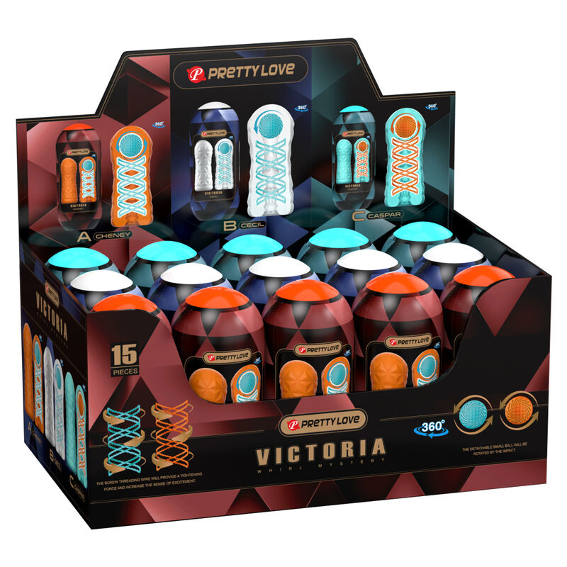 Masturbatore Maschile Pretty Love Victoria — Set 15 Pezzi
