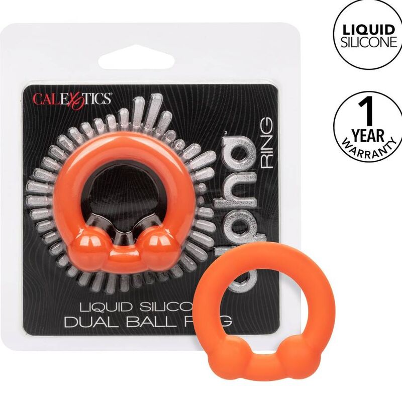 Anello Fallico con Sfere Calexotics Alpha Dual Ball — Arancione
