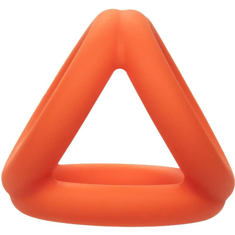 Anello Fallico Triplo Calexotics Alpha Tri-Ring — Silicone, Arancione