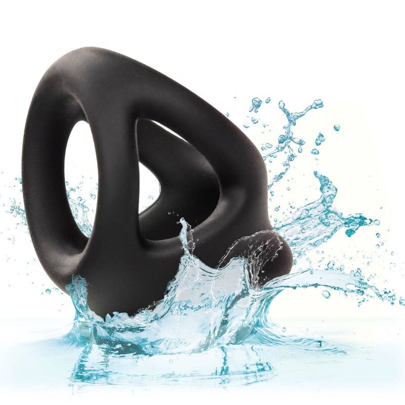 Anello Fallico con Gabbia Calexotics Alpha Dual Cage — Nero