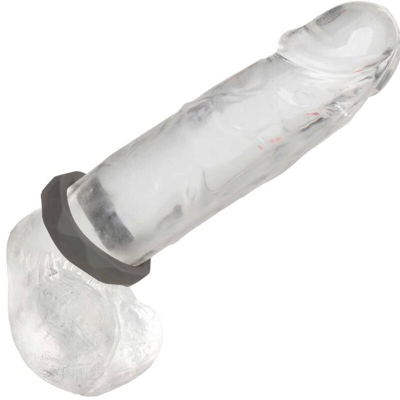 Anello Fallico Vibrante Calexotics Alpha Prolong — Silicone Grigio