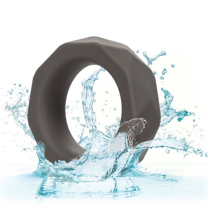 Anello Fallico Vibrante Calexotics Alpha Prolong — Silicone Grigio
