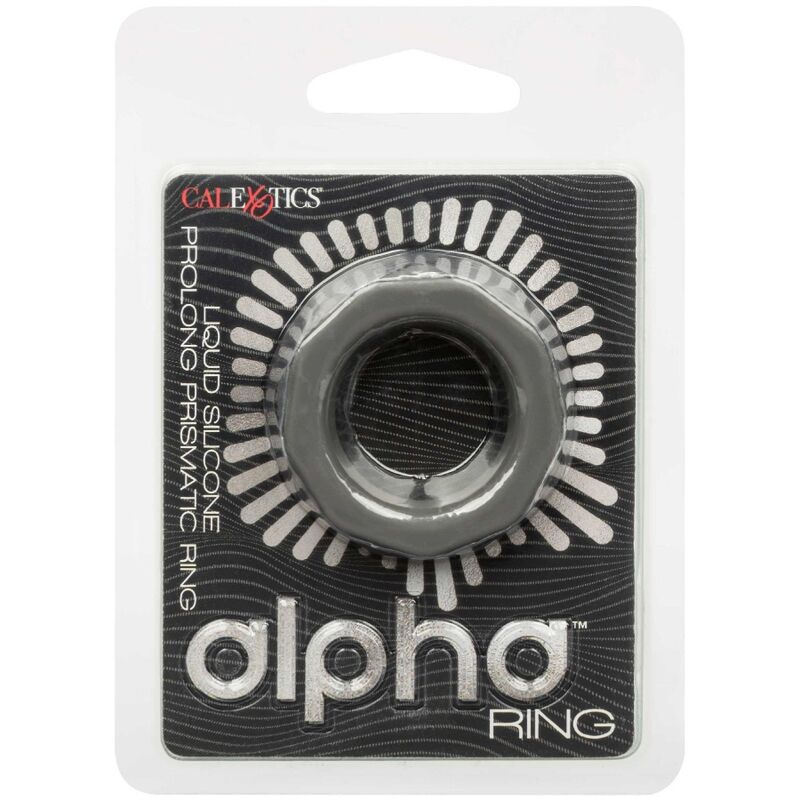 Anello Fallico Vibrante Calexotics Alpha Prolong — Silicone Grigio
