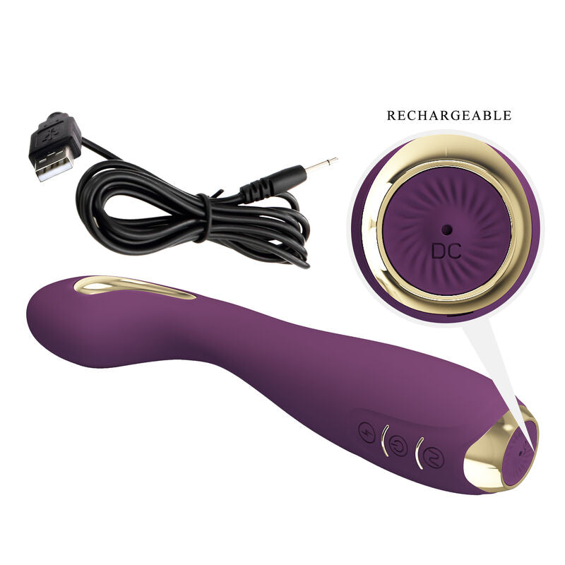 Vibratore Elettrostimolazione con App Pretty Love Hector — Viola