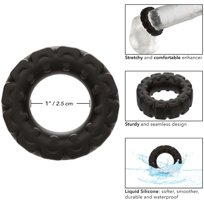 Anello Fallico Prolong Calexotics Alpha Tread Ring — Silicone