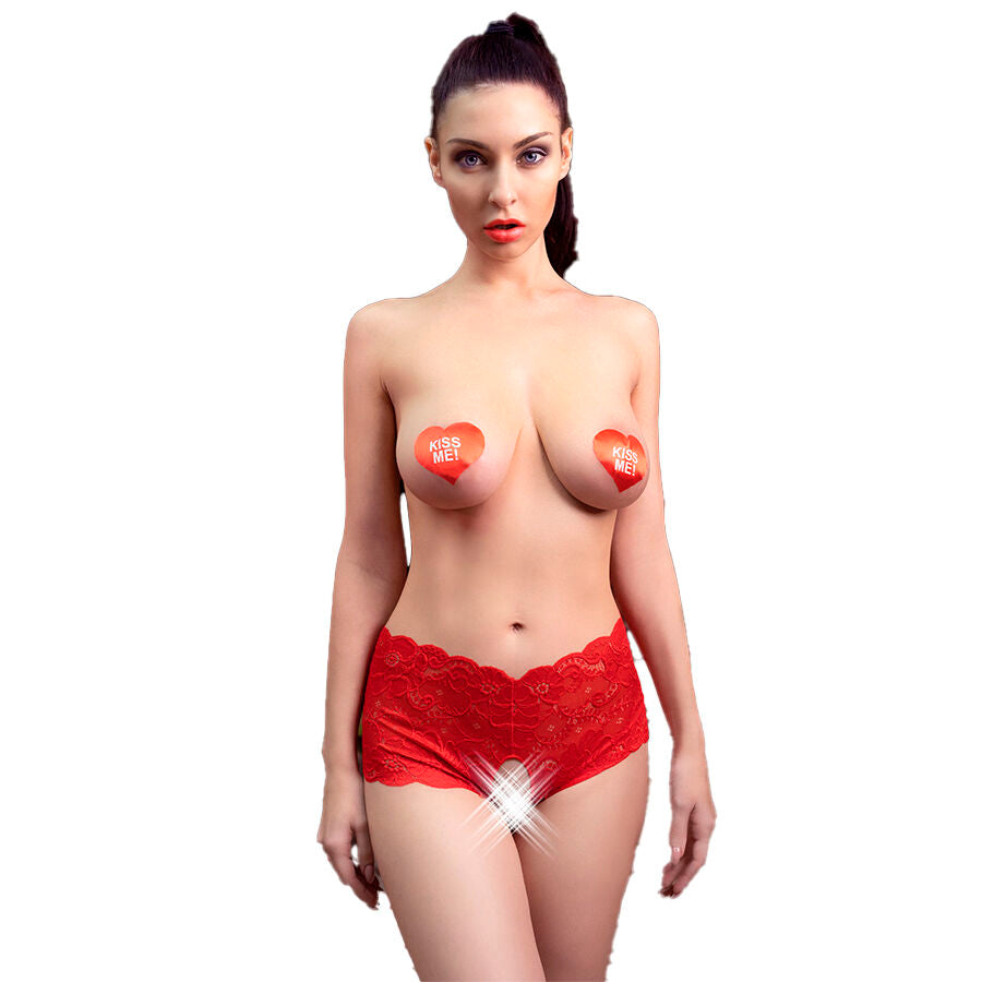 Slip Senza Cavallo Sexy Chilirose CR 4641 — Rosso S/M