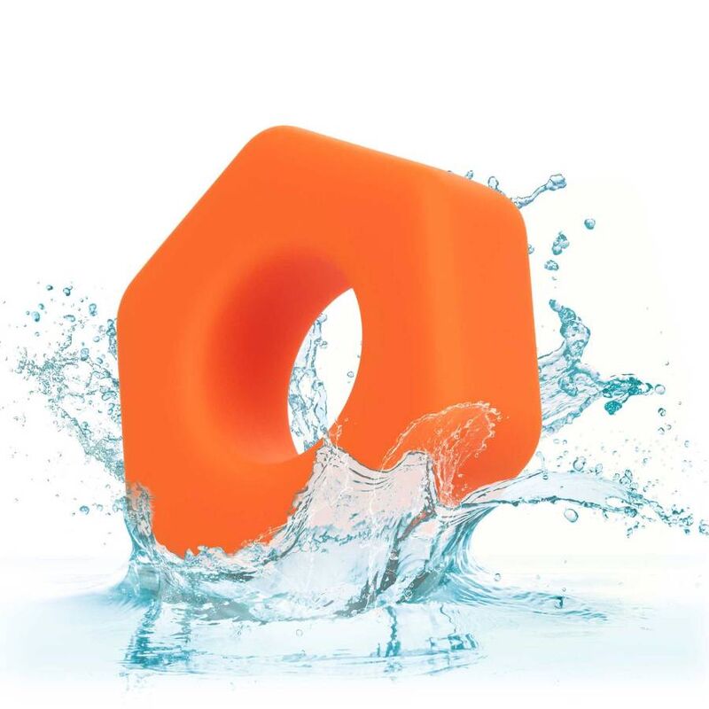 Anello Fallico Ritardante Calexotics Alpha Prolong Sexagon — Arancione