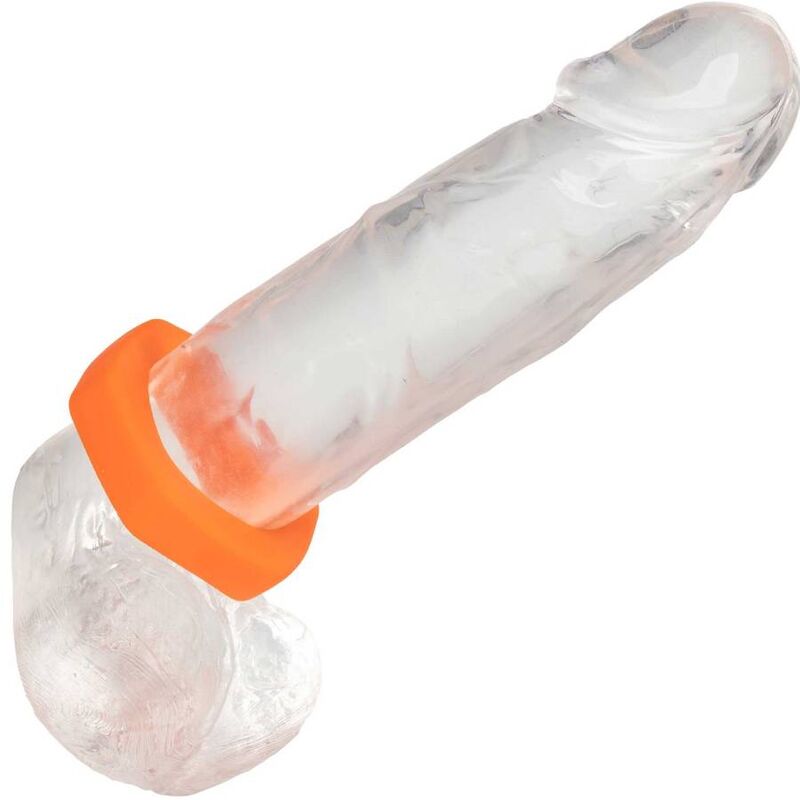 Anello Fallico Ritardante Calexotics Alpha Prolong Sexagon — Arancione