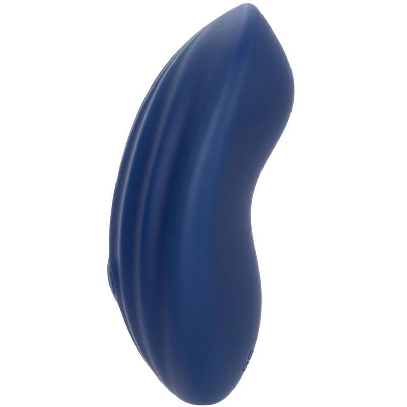 Vibratore Wand Calexotics Cashmere Velvet Curve — Silicone, Blu