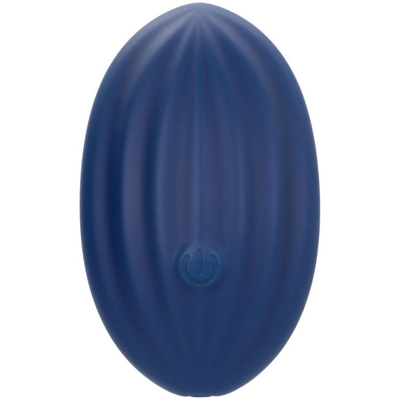 Vibratore Wand Calexotics Cashmere Velvet Curve — Silicone, Blu