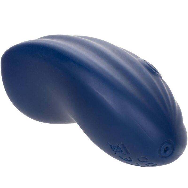 Vibratore Wand Calexotics Cashmere Velvet Curve — Silicone, Blu