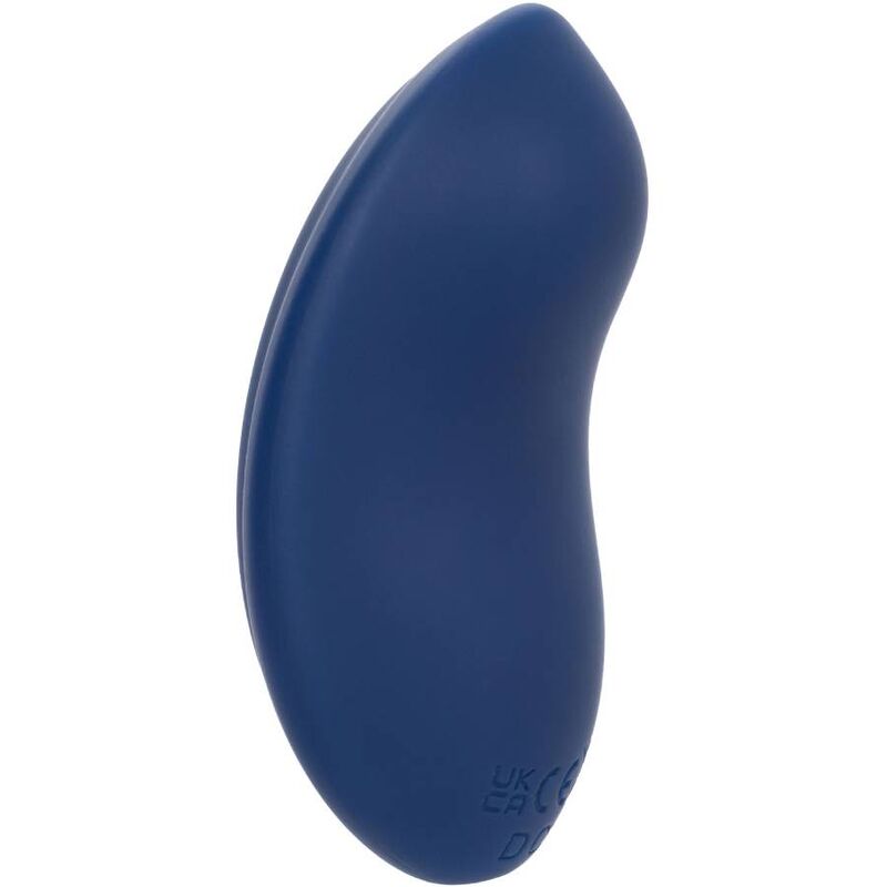 Vibratore Wand Calexotics Cashmere Velvet Curve — Silicone, Blu