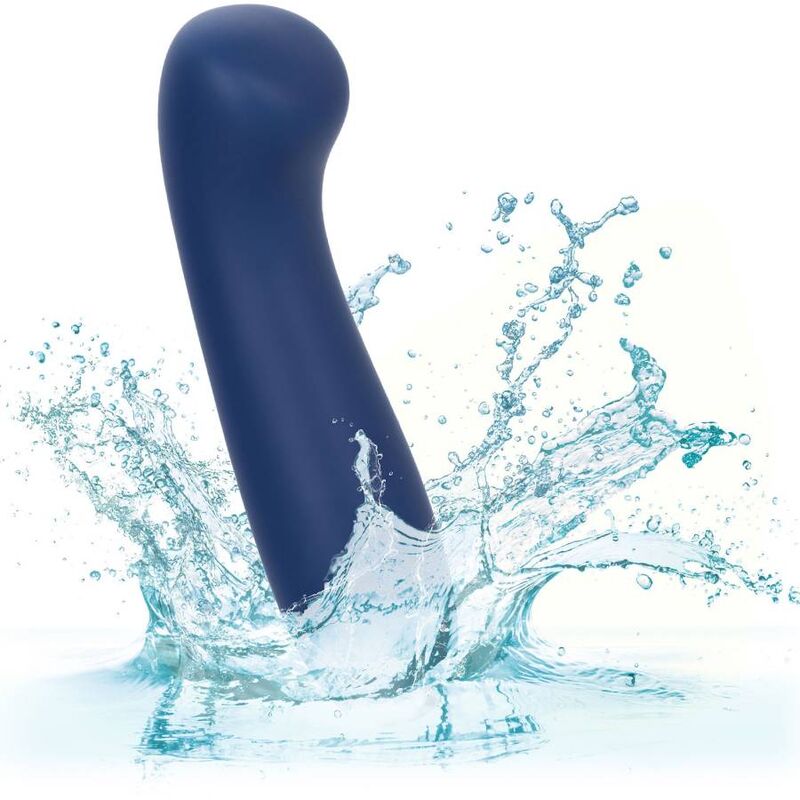 Vibratore Wand Calexotics Cashmere Satin G — Silicone, Blu