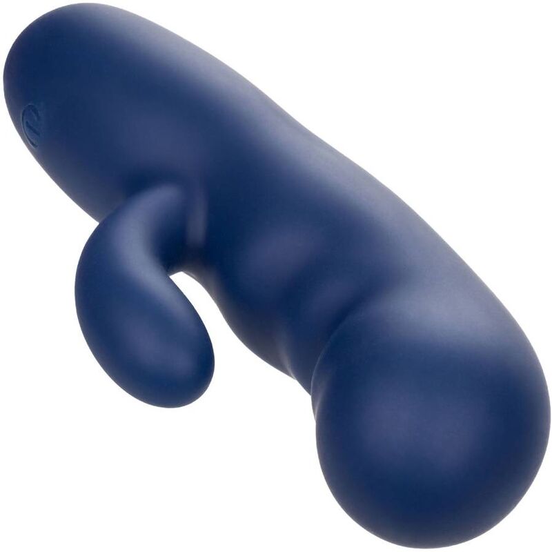 Vibratore Punto G Calexotics Cashmere Silk Duo — Silicone, blu