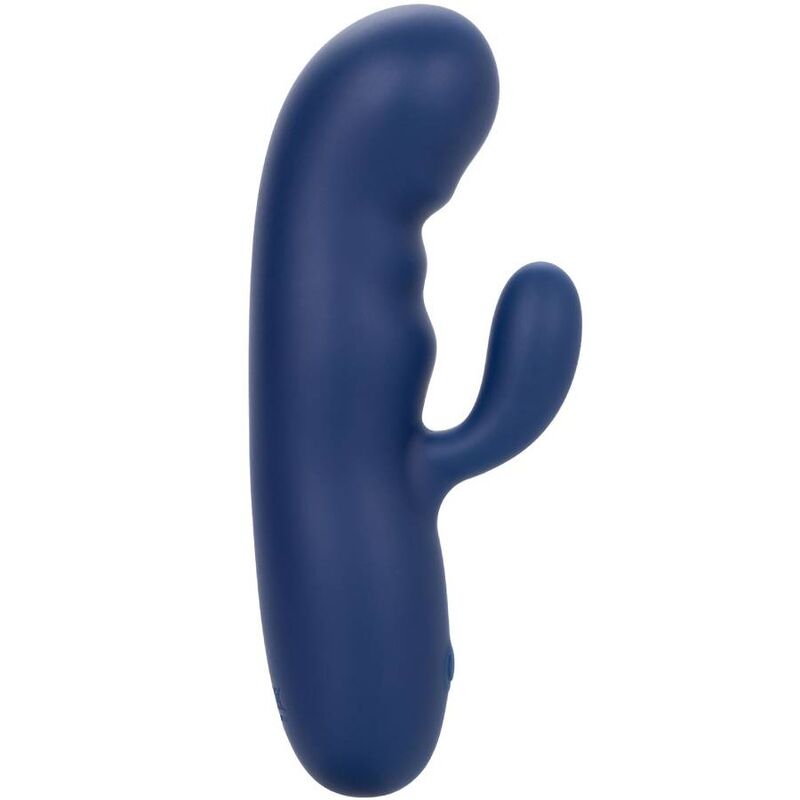 Vibratore Punto G Calexotics Cashmere Silk Duo — Silicone, blu