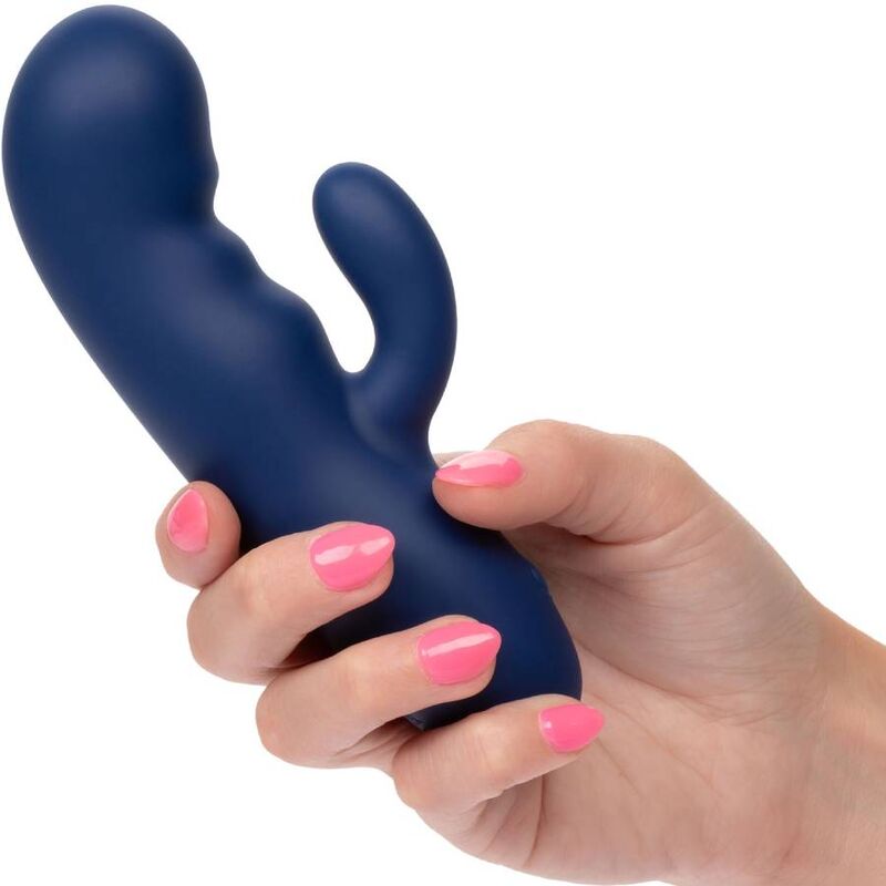 Vibratore Punto G Calexotics Cashmere Silk Duo — Silicone, blu