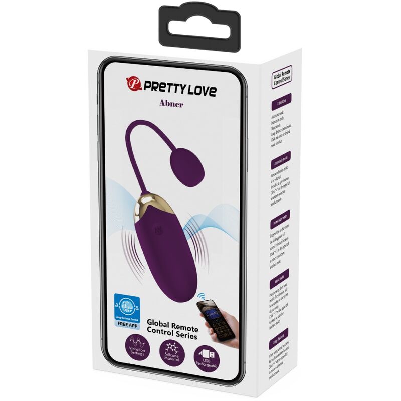 Uovo Vibrante con App Pretty Love Abner — Lilla