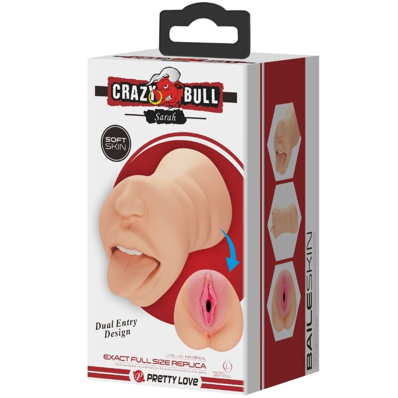 Masturbatore Maschile Doppio Canale Crazy Bull Sarah — Vagina
