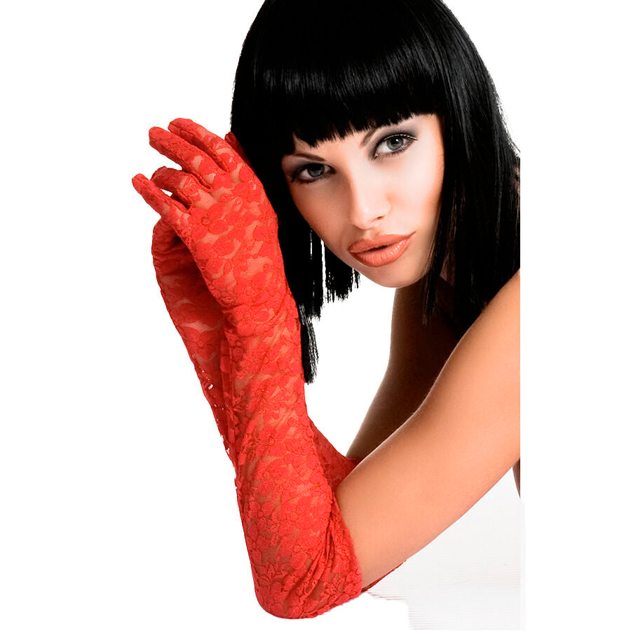 Guanti Glamour Sensuali Chilirose CR 3071 — Rosso
