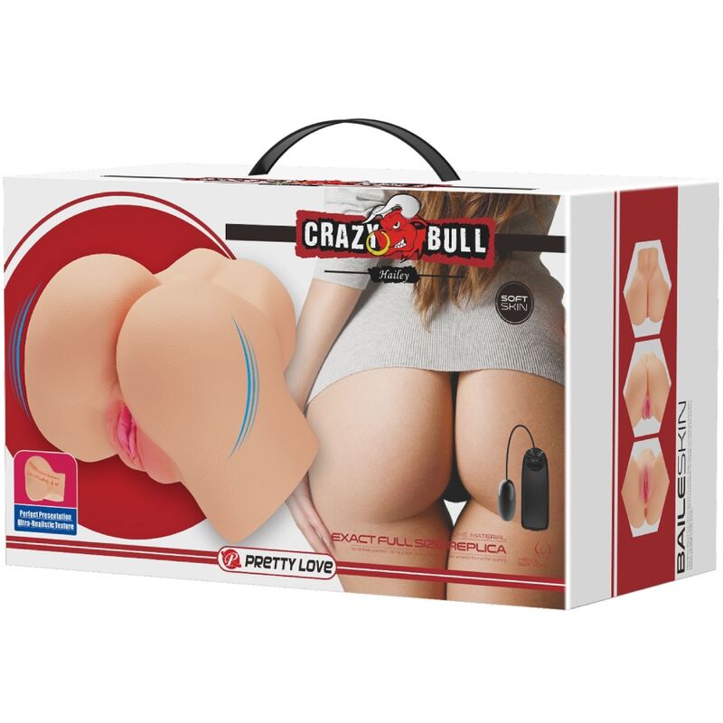 Masturbatore Maschile Doppia Entrata Crazy Bull Hailey — Realistico