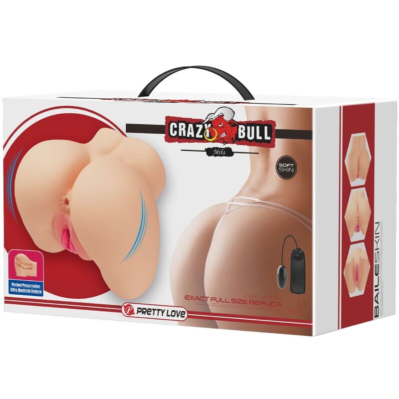 Masturbatore Maschile Doppia Entrata Crazy Bull Mila — Realistico