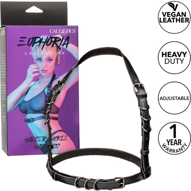 Imbracatura Harness Calexotics Euphoria Halter — Fibbia, Nera