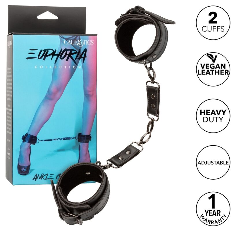 Cavigliere Bondage Calexotics Euphoria — Set 2, Velluto e Vegan