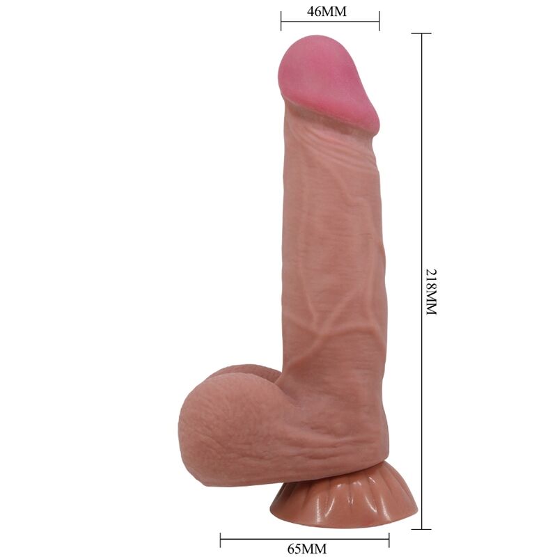 Dildo Realistico con Ventosa Pretty Love Sliding Skin — 21,8 cm